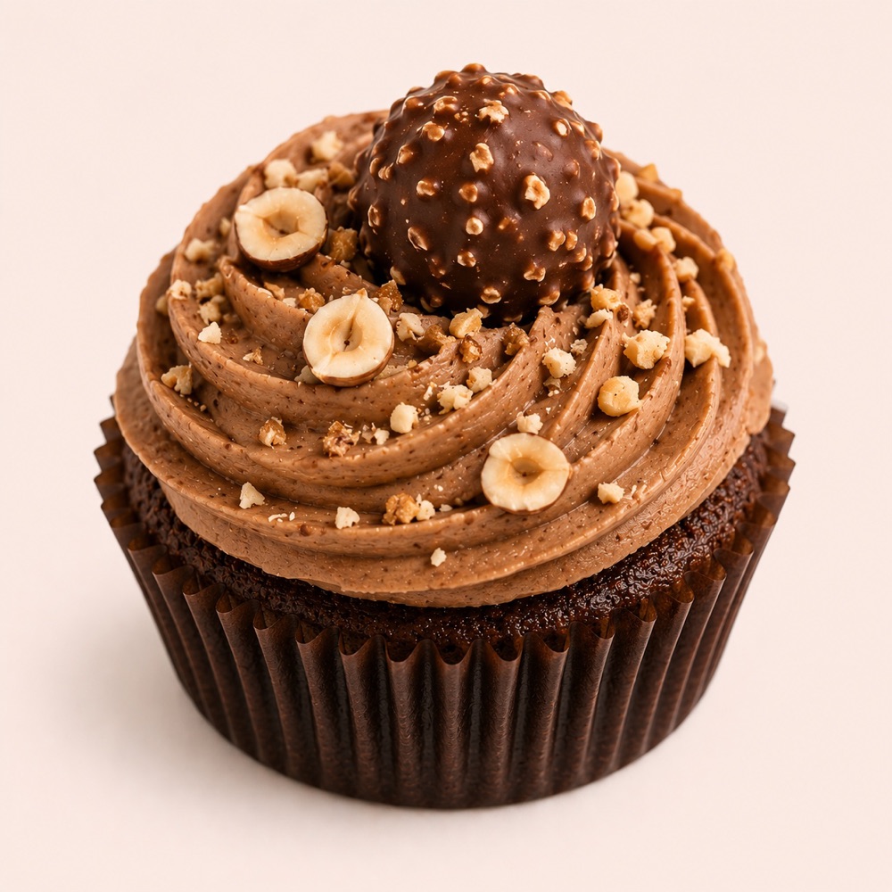 Hazelnut cupcake