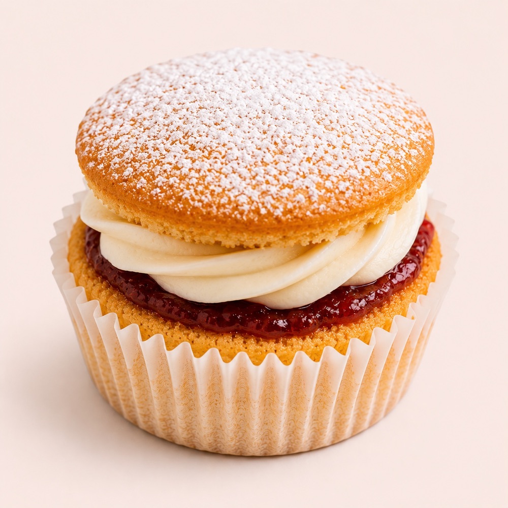 Victoria Sponge cupcake